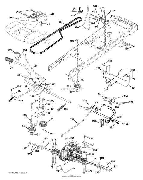 Husqvarna yth24v48 drive belt diagram - Husqvarna YTA24V48 - 96045005400 (2015-07) DRIVE Exploded View parts lookup by model. ... Ariens exploded parts diagrams. ... Drive Belt . Add to Cart. 64. 589671401 ...
